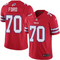 Nike Buffalo Bills #70 Cody Ford Red Men's Stitched NFL Elite Rush Jersey