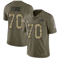 Nike Buffalo Bills #70 Cody Ford Olive/Camo Men's Stitched NFL Limited 2017 Salute To Service Jersey