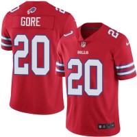 Nike Buffalo Bills #20 Frank Gore Red Men's Stitched NFL Elite Rush Jersey