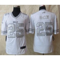 Nike Buffalo Bills #25 LeSean McCoy White Men's Stitched NFL Limited Platinum Jersey