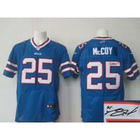 Nike Buffalo Bills #25 LeSean McCoy Royal Blue Team Color Men's Stitched NFL Elite Autographed Jersey