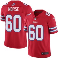 Nike Buffalo Bills #60 Mitch Morse Red Men's Stitched NFL Elite Rush Jersey