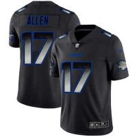 Nike Buffalo Bills #17 Josh Allen Black Men's Stitched NFL Vapor Untouchable Limited Smoke Fashion Jersey