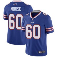 Nike Buffalo Bills #60 Mitch Morse Royal Blue Team Color Men's Stitched NFL Vapor Untouchable Limited Jersey