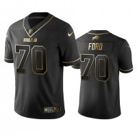 Nike Buffalo Bills #70 Cody Ford Black Golden Limited Edition Stitched NFL Jersey