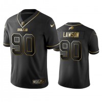 Nike Buffalo Bills #90 Shaq Lawson Black Golden Limited Edition Stitched NFL Jersey