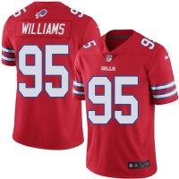 Nike Buffalo Bills #95 Kyle Williams Red Men's Stitched NFL Elite Rush Jersey