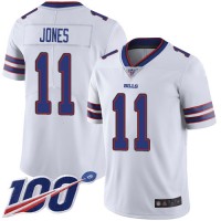 Nike Buffalo Bills #11 Zay Jones White Men's Stitched NFL 100th Season Vapor Limited Jersey