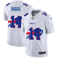 Buffalo Buffalo Bills #14 Stefon Diggs White Men's Nike Team Logo Dual Overlap Limited NFL Jersey