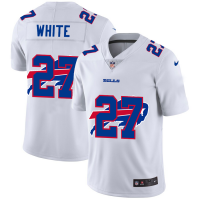 Buffalo Buffalo Bills #27 Tre'Davious White White Men's Nike Team Logo Dual Overlap Limited NFL Jersey