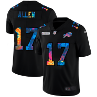Buffalo Buffalo Bills #17 Josh Allen Men's Nike Multi-Color Black 2020 NFL Crucial Catch Vapor Untouchable Limited Jersey