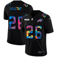 Buffalo Buffalo Bills?#26 Devin Singletary Men's Nike Multi-Color Black 2020 NFL Crucial Catch Vapor Untouchable Limited Jersey