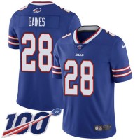 Nike Buffalo Bills #28 E.J. Gaines Royal Blue Team Color Men's Stitched NFL 100th Season Vapor Untouchable Limited Jersey