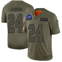 Nike Buffalo Bills #24 Taron Johnson Camo Men's Stitched NFL Limited 2019 Salute To Service Jersey