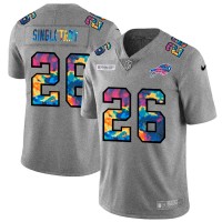 Buffalo Buffalo Bills #26 Devin Singletary Men's Nike Multi-Color 2020 NFL Crucial Catch NFL Jersey Greyheather