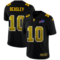 Buffalo Buffalo Bills #10 Cole Beasley Men's Black Nike Golden Sequin Vapor Limited NFL Jersey