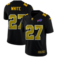 Buffalo Buffalo Bills #27 Tre'Davious White Men's Black Nike Golden Sequin Vapor Limited NFL Jersey