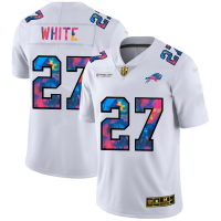 Buffalo Buffalo Bills #27 Tre'Davious White Men's White Nike Multi-Color 2020 NFL Crucial Catch Limited NFL Jersey