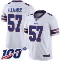 Nike Buffalo Bills #57 Lorenzo Alexander White Men's Stitched NFL 100th Season Vapor Limited Jersey