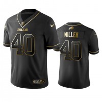 Nike Buffalo Bills #40 Von Miller Black Golden Limited Edition Stitched NFL Jersey