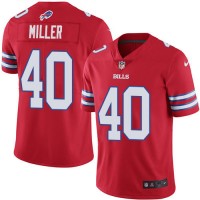 Nike Buffalo Bills #40 Von Miller Red Men's Stitched NFL Elite Rush Jersey