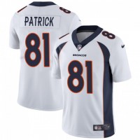 Nike Denver Broncos #81 Tim Patrick White Men's Stitched NFL Vapor Untouchable Limited Jersey