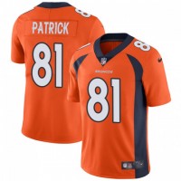 Nike Denver Broncos #81 Tim Patrick Orange Team Color Men's Stitched NFL Vapor Untouchable Limited Jersey