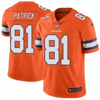 Nike Denver Broncos #81 Tim Patrick Orange Men's Stitched NFL Limited Rush Jersey