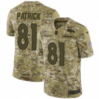 Nike Denver Broncos #81 Tim Patrick Camo Men's Stitched NFL Limited 2018 Salute To Service Jersey