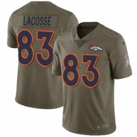 Nike Denver Broncos #83 Matt LaCosse Olive Men's Stitched NFL Limited 2017 Salute To Service Jersey
