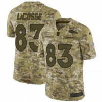 Nike Denver Broncos #83 Matt LaCosse Camo Men's Stitched NFL Limited 2018 Salute To Service Jersey