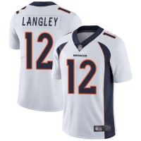 Nike Denver Broncos #12 Brendan Langley White Men's Stitched NFL Vapor Untouchable Limited Jersey