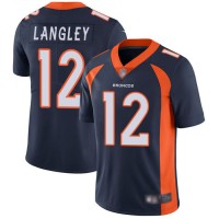 Nike Denver Broncos #12 Brendan Langley Navy Blue Alternate Men's Stitched NFL Vapor Untouchable Limited Jersey