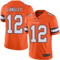 Nike Denver Broncos #12 Brendan Langley Orange Men's Stitched NFL Limited Rush Jersey