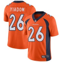 Nike Denver Broncos #26 Isaac Yiadom Orange Team Color Men's Stitched NFL Vapor Untouchable Limited Jersey