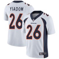 Nike Denver Broncos #26 Isaac Yiadom White Men's Stitched NFL Vapor Untouchable Limited Jersey
