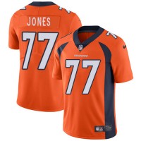 Nike Denver Broncos #77 Sam Jones Orange Team Color Men's Stitched NFL Vapor Untouchable Limited Jersey