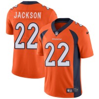 Nike Denver Broncos #22 Kareem Jackson Orange Team Color Men's Stitched NFL Vapor Untouchable Limited Jersey
