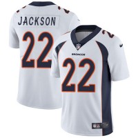 Nike Denver Broncos #22 Kareem Jackson White Men's Stitched NFL Vapor Untouchable Limited Jersey