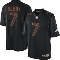 Nike Denver Broncos #7 John Elway Black Men's Stitched NFL Impact Limited Jersey