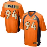 Nike Denver Broncos #94 DeMarcus Ware Orange Team Color Men's Stitched NFL Game Super Bowl 50 Collection Jersey