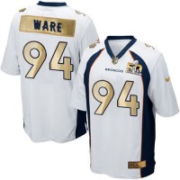 Nike Denver Broncos #94 DeMarcus Ware White Men's Stitched NFL Game Super Bowl 50 Collection Jersey