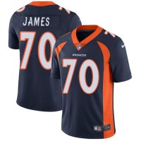 Nike Denver Broncos #70 Ja'Wuan James Navy Blue Alternate Men's Stitched NFL Vapor Untouchable Limited Jersey