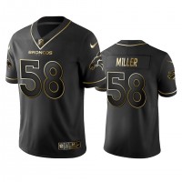 Denver Broncos #58 Von Miller Men's Stitched NFL Vapor Untouchable Limited Black Golden Jersey