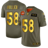 Denver Denver Broncos #58 Von Miller NFL Men's Nike Olive Gold 2019 Salute to Service Limited Jersey