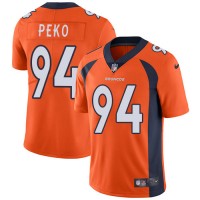 Nike Denver Broncos #94 Domata Peko Orange Team Color Men's Stitched NFL Vapor Untouchable Limited Jersey