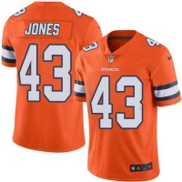 Nike Denver Broncos #43 Joe Jones Orange Men's Stitched NFL Limited Rush Jersey