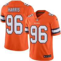 Nike Denver Broncos #96 Shelby Harris Orange Men's Stitched NFL Limited Rush Jersey
