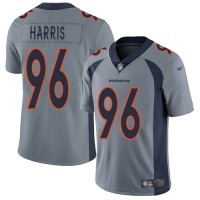 Nike Denver Broncos #96 Shelby Harris Gray Men's Stitched NFL Limited Inverted Legend Jersey