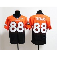 Nike Denver Broncos #88 Demaryius Thomas Orange/Navy Blue Men's Stitched NFL Elite Fadeaway Fashion Jersey